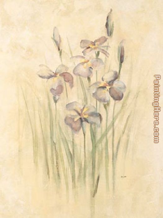 Purple Dream Irises painting - Cheri Blum Purple Dream Irises art painting